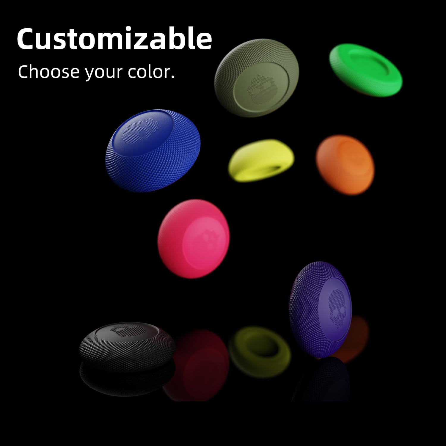 Skull & Co. Convex Thumb Grips Set for Xbox XSX/XB1 Controller - 2 Pairs (4pcs) Neon Yellow, Enhanced Grip & Comfort for Gaming - Perfect for FPS, Racing & Long Gaming Sessions