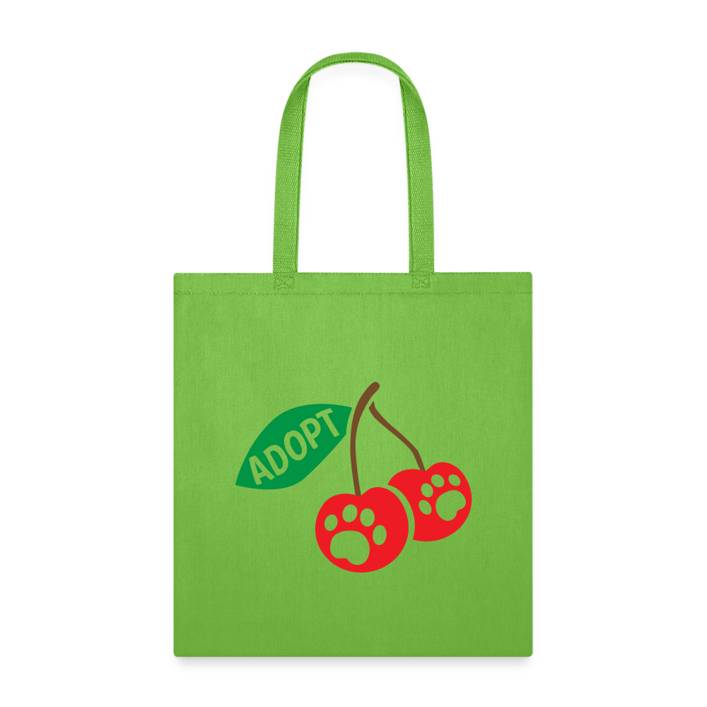 Door County Cherries Tote Bag - Reusable Grocery Shopping Bag with Cherry Print - Perfect for Farmers Market, Beach & Picnic