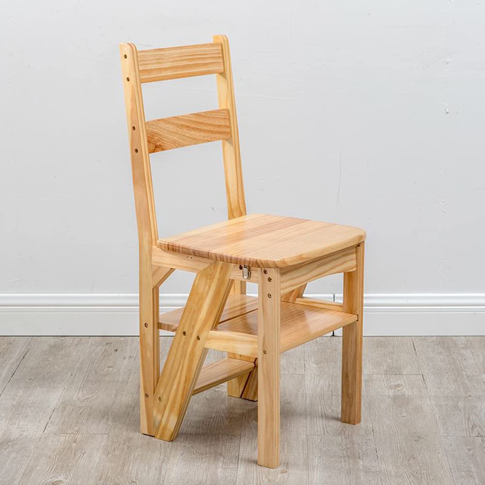 XHALERY Foldable Step Stool with Handle - 4 Step Ladder Stool for Kitchen, Bathroom, Shoe Rack & Home Use - Portable Non-Slip Multi-Purpose Stool for Adults & Kids - Perfect as Step Stool, Ladder, or Storage Helper