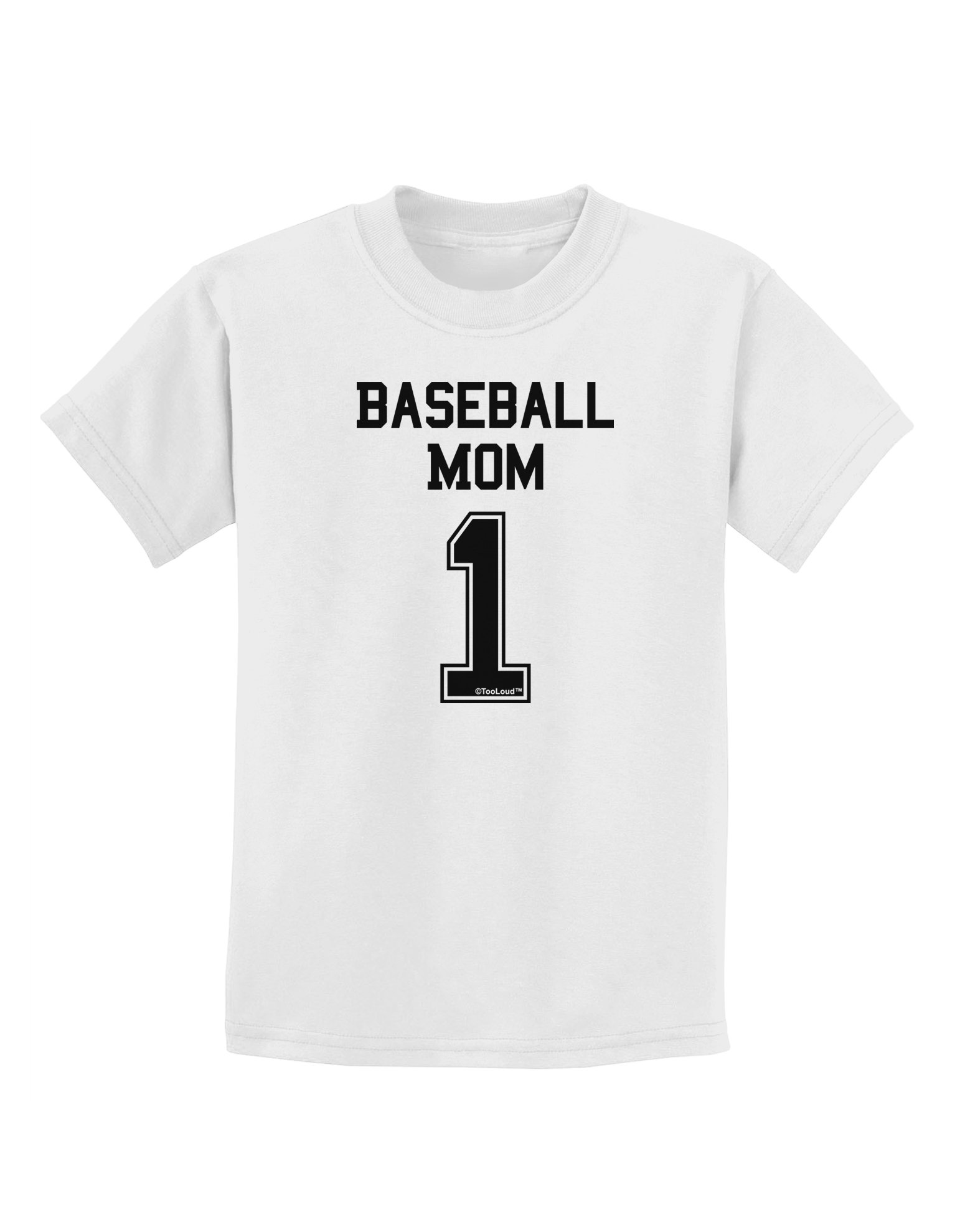 TOOLOUD Baseball Mom Jersey T-Shirt for Women & Kids - Comfortable Team Spirit Wear for Little League Games & Family Outings