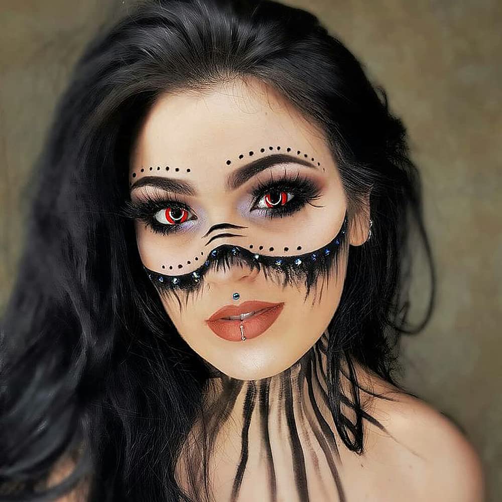 URAQT Face Gems Glitter - 12 Sheets Self-Adhesive Rhinestone Stickers Set for Eyes, Face & Body | Mermaid Jewels, Crystal Rainbow Tears | Festival Makeup, Rave Party, Costume Accessories & Temporary Tattoos