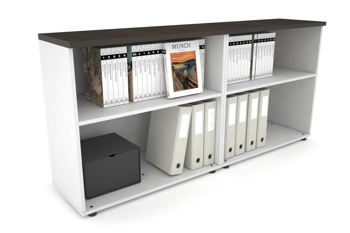 Small Open Bookcase - 1600W x 750H x 350D - Compact Uniform Bookshelf for Home Office, Living Room & Bedroom Organization