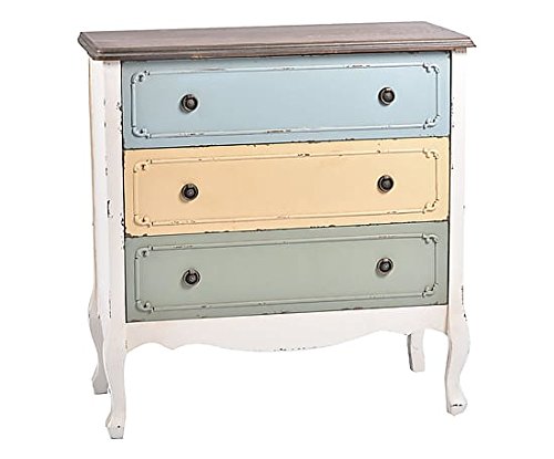 Way Home Store Shabby Chic Cajonera Dresser - Vintage Style Wooden Chest of Drawers for Bedroom, Living Room & Home Decor