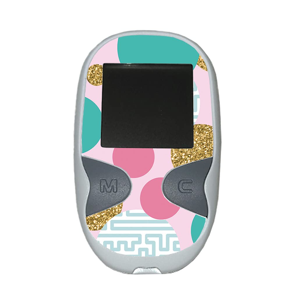 MightySkins Vinyl Decal Wrap Cover for Care Touch Glucose Meter - Golden Bubbles Design | Protective & Durable Skin Compatible with Blood Sugar Monitor | Easy to Apply, Remove & Change Styles | Made in USA | Perfect for Diabetic Patients & Daily Glucose Testing