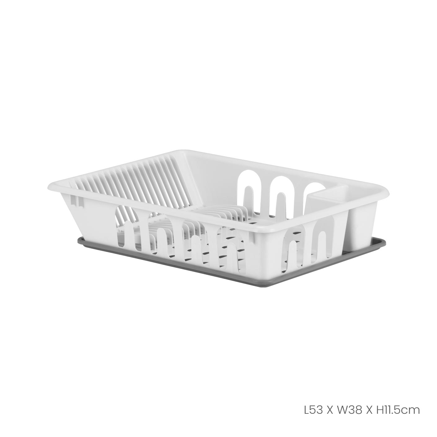 Stainless Steel Dish Drainer with Drying Tray - 4812P - Space Saving Kitchen Organizer for Countertop, Sink, and Small Spaces - Perfect for Drying Dishes, Utensils, and Cookware