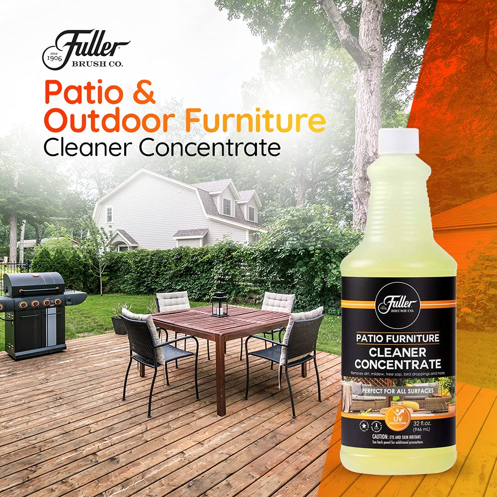 Fuller Brush Patio Furniture Cleaner Concentrate - All-Surface Outdoor Cleaner for Wood, Plastic & Metal - Perfect for Patio Sets, Deck Chairs & Garden Furniture