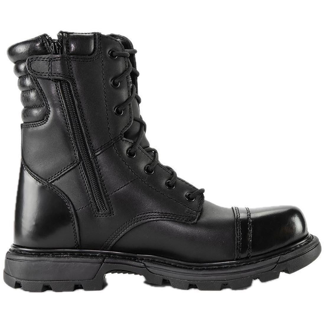 GenFlex2 Series 8 Tactical Jump Zip Boots - Black Military & Work Boots for Outdoor, Hiking, and Tactical Operations