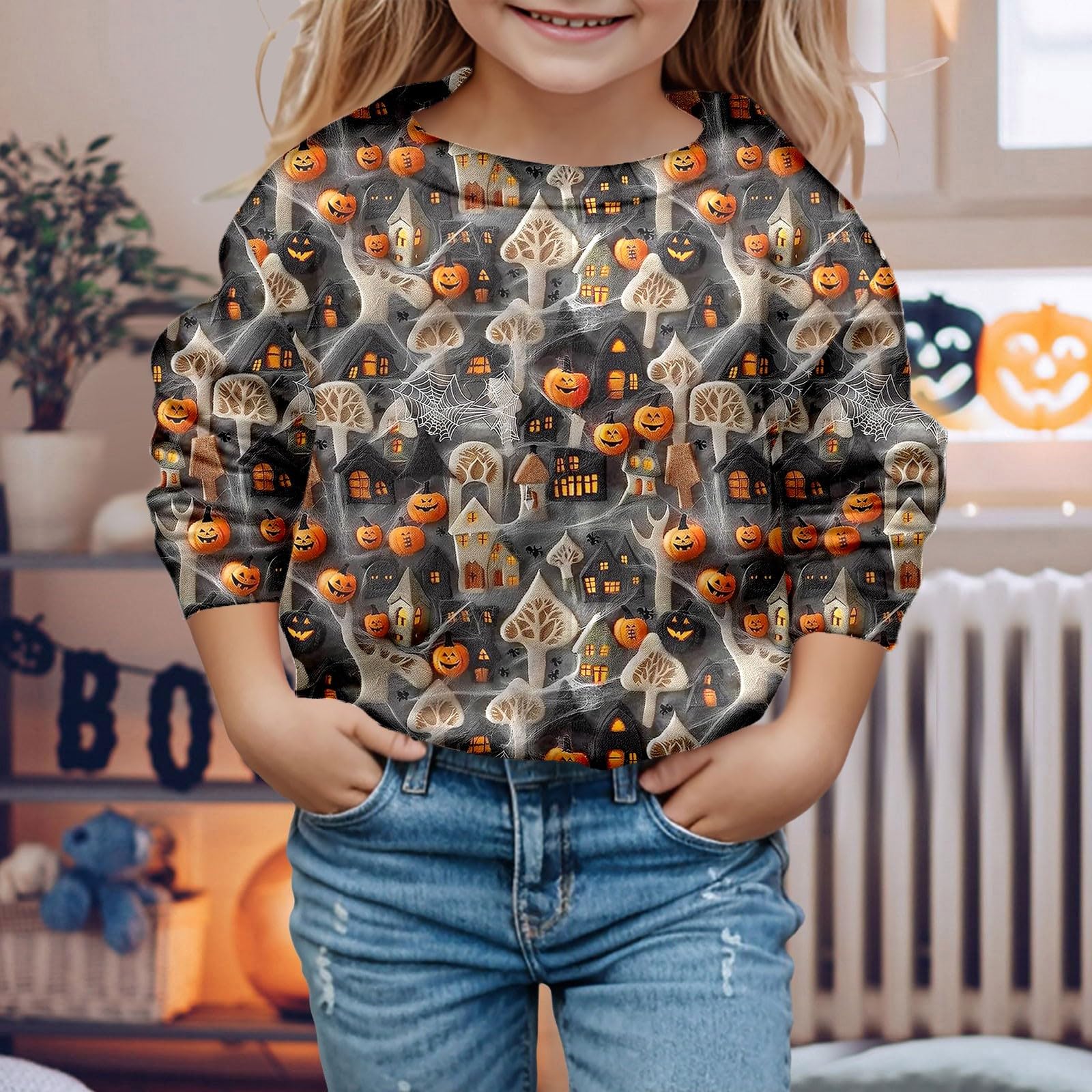 Adorable Toddler Halloween Costume - Pumpkin Hoodie for Baby Boys & Girls | Cute Ghost Festival Outfit for Fall & Autumn | Perfect for Trick-or-Treating, Halloween Parties & Photo Shoots