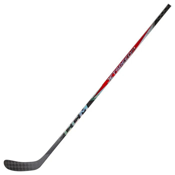 CCM Jetspeed FT7 Intermediate Hockey Stick - Lightweight Carbon Fiber Design for Enhanced Speed & Control - Perfect for Competitive Play & Training Sessions