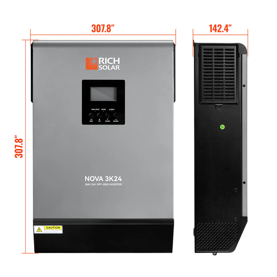 6000W Complete Off Grid Solar Power Kit with 8x200W Panels & 5.12kWh/7.68kWh Battery Bank - 120V/240V Output for Home Backup, RV, Cabin & Emergency Power Supply | Mobile Solar Energy System