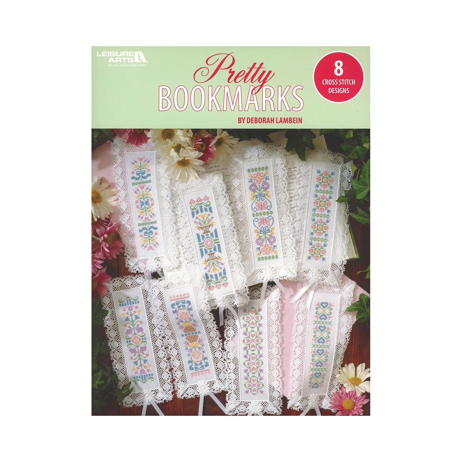 LEISURE ARTS Pretty Bookmarks - Handmade Floral Bookmark Set for Women, Readers & Book Lovers - Perfect Gift for Birthday, Christmas & Book Club Favors