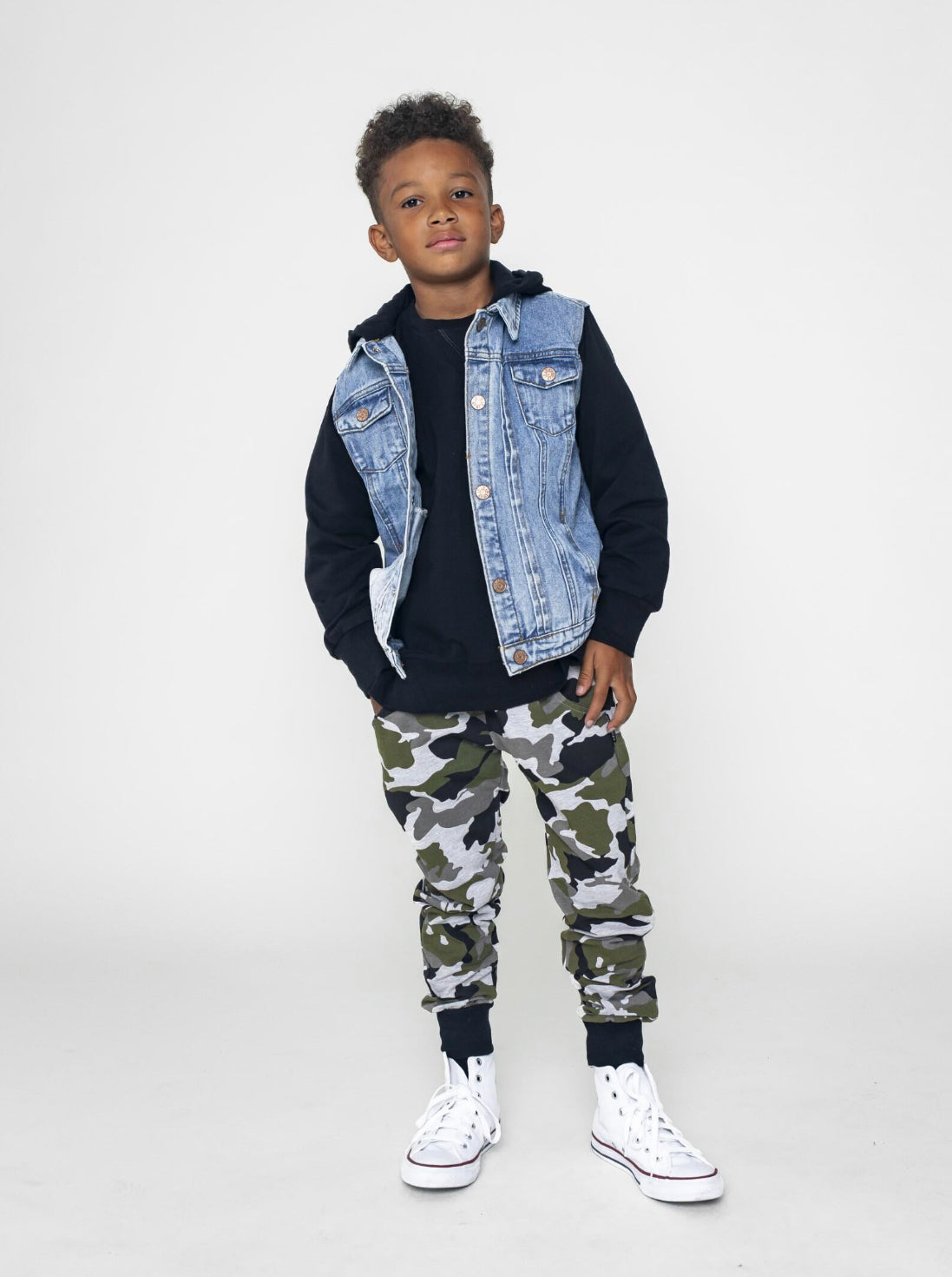 Men's Black Hooded Denim Jacket - Stylish Casual Outerwear for Fall & Winter | Perfect for Streetwear, Layering & Everyday Fashion