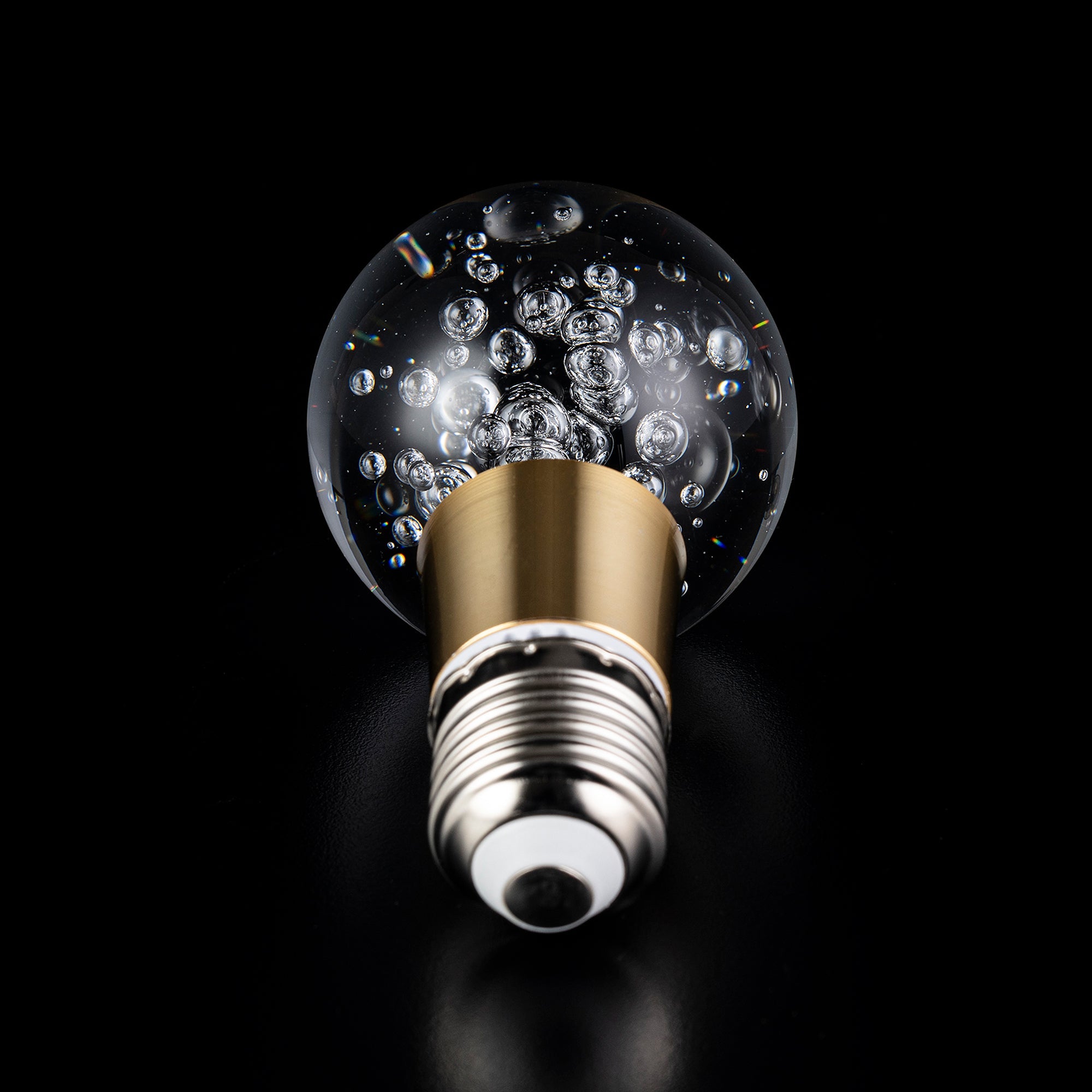 Crystal LED Light Bulb - Energy Efficient Decorative Bubble Globe Light for Home, Party & Wedding Decor