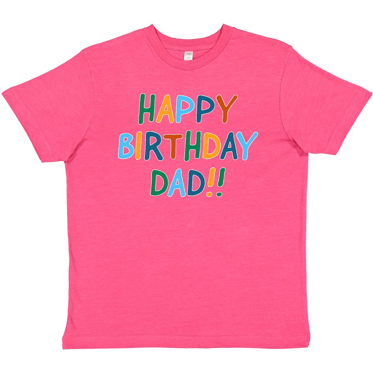 Inktastic Happy Birthday Dad Youth T-Shirt - Fun Gift for Kids to Celebrate Father's Special Day | Birthday Parties, Family Gatherings, Father's Day Events