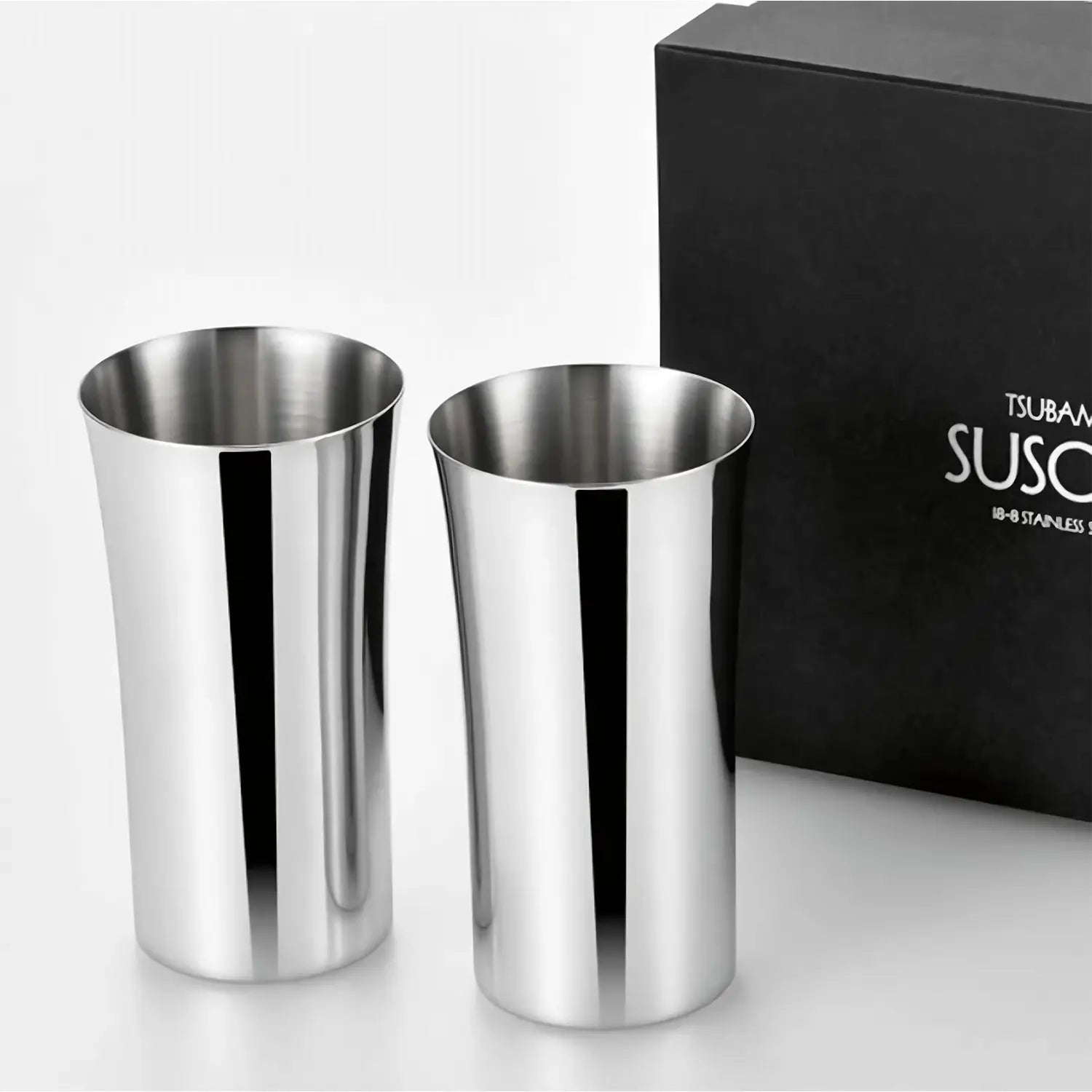 Asahi Stainless Steel Beer Glass Set - 240ml (2 Pack) - Insulated, Durable & Rustproof - Perfect for Outdoor Camping, BBQ Parties & Home Bars