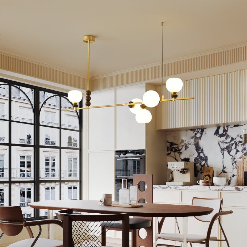 Lyra Linear Island Light - Modern LED Pendant Lighting for Kitchen, Dining Room & Bar - Energy Efficient & Dimmable Hanging Light Fixture