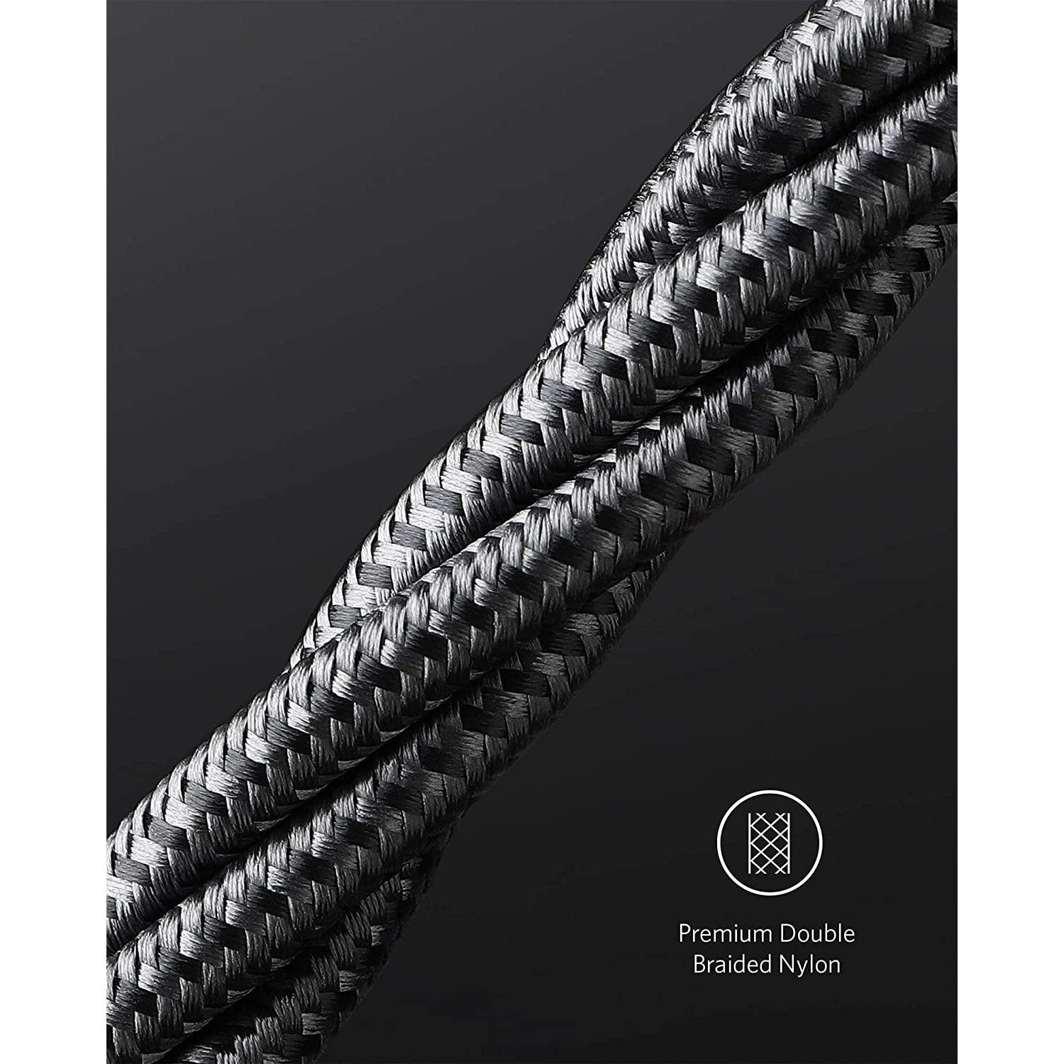 Anker 100W USB C to USB C Fast Charging Cable 10ft (3m) with Nylon Braided - High Speed Charger Cord for MacBook Pro, iPad Pro, Galaxy S23, Pixel 7 - Durable & Tangle-Free for Home, Office, Travel