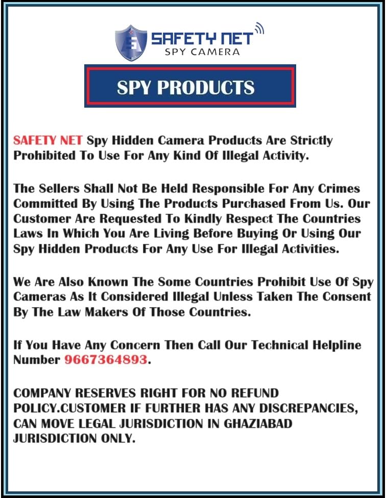 Hidden Spy Camera Wi-Fi Mask - Wireless HD Covert Surveillance for Home Security, Nanny Monitoring & Office Safety | Discreet Indoor/Outdoor Recording Device