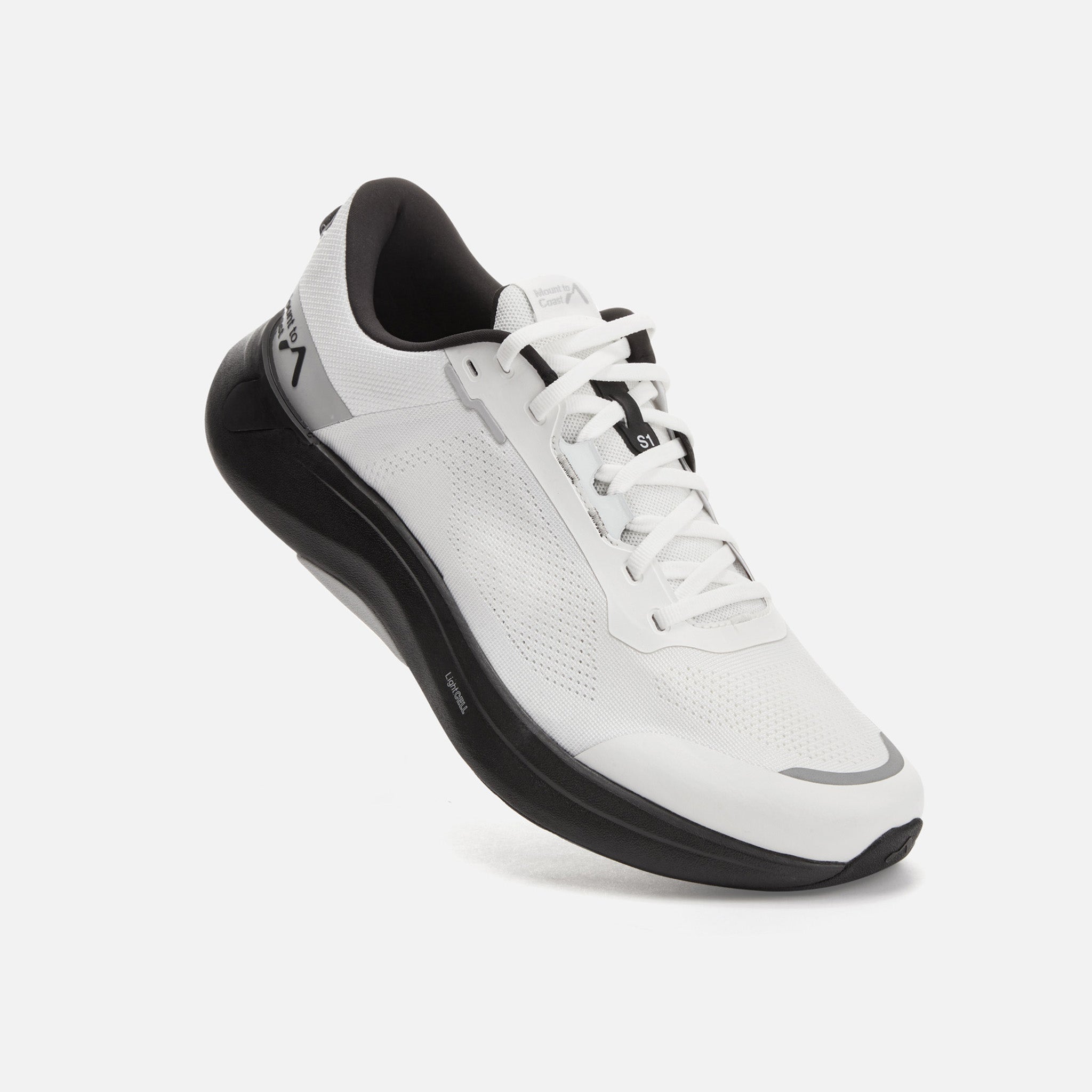 Men's S1 Safety Shoes - White/Black - Slip Resistant & Steel Toe Work Boots for Construction, Warehouse & Industrial Use