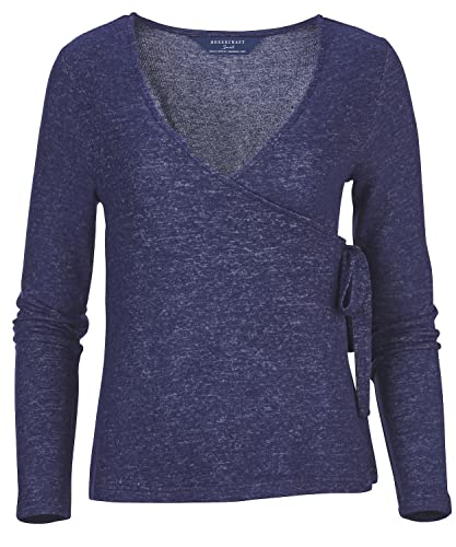 Navy Wrap Top
