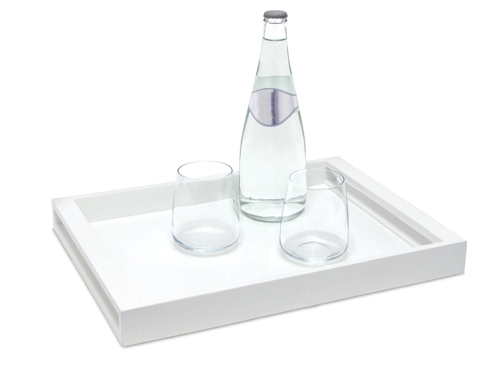 FOH New York Serving Tray Set of 2 - 16 x 12 Inches - Elegant Appetizer & Dessert Platter for Party, Wedding, and Home Entertaining