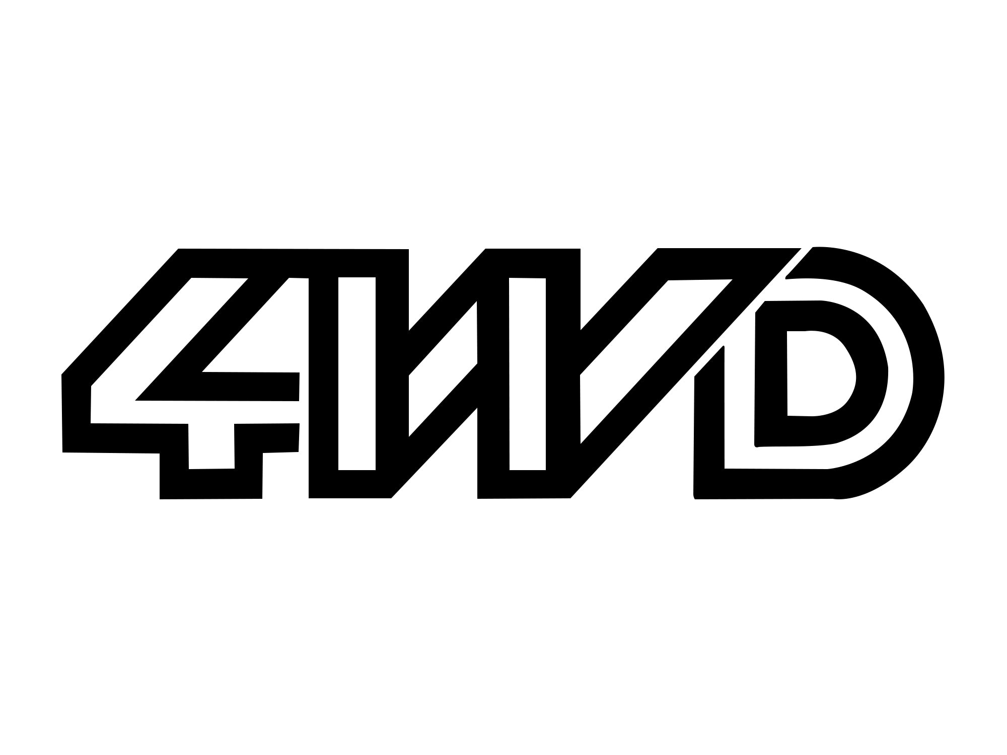 4WD Decal Syncro - High-Quality Off-Road Vehicle Sticker for Trucks & SUVs - Perfect for Adventure Enthusiasts & Outdoor Lovers