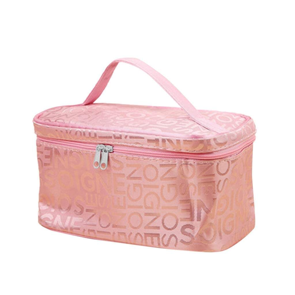 Portable Travel Cosmetic Bag - Waterproof Makeup Organizer for Women, Foldable Storage Pouch for Toiletries & Accessories - Perfect for Home, Office, Gym & Vacation (One Size)