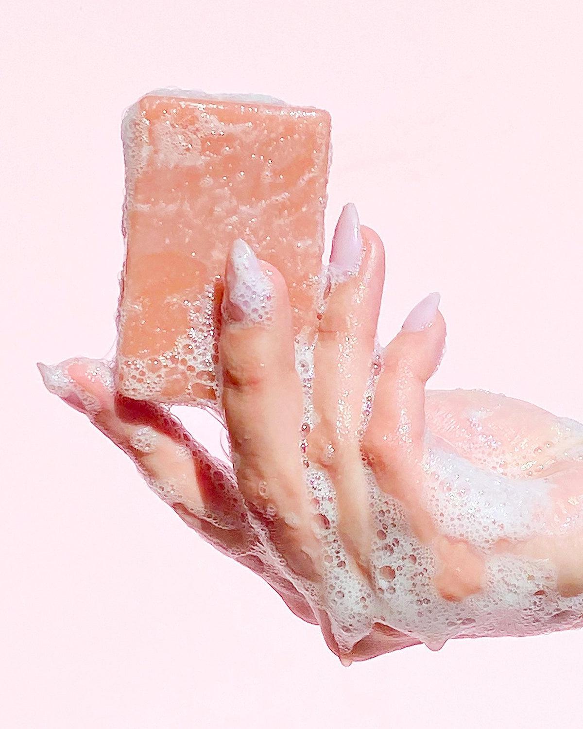 Natural Pink Clay Cleansing Bar for Face & Body - Gentle Exfoliating & Detoxifying Soap for Acne, Oily & Sensitive Skin | Perfect for Daily Skincare Routine & Spa Treatments