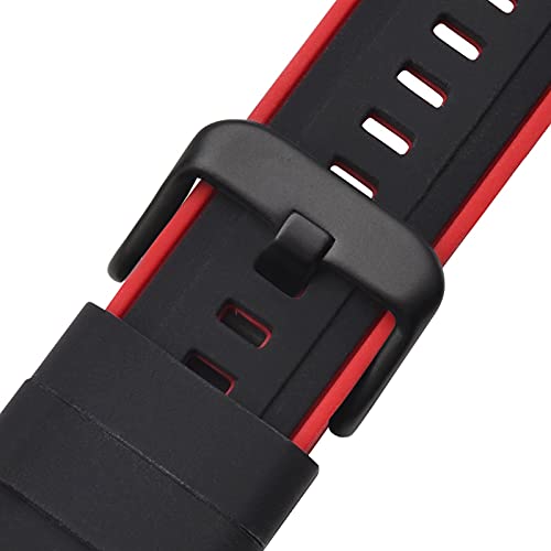 Black and Red/Black Buckle
