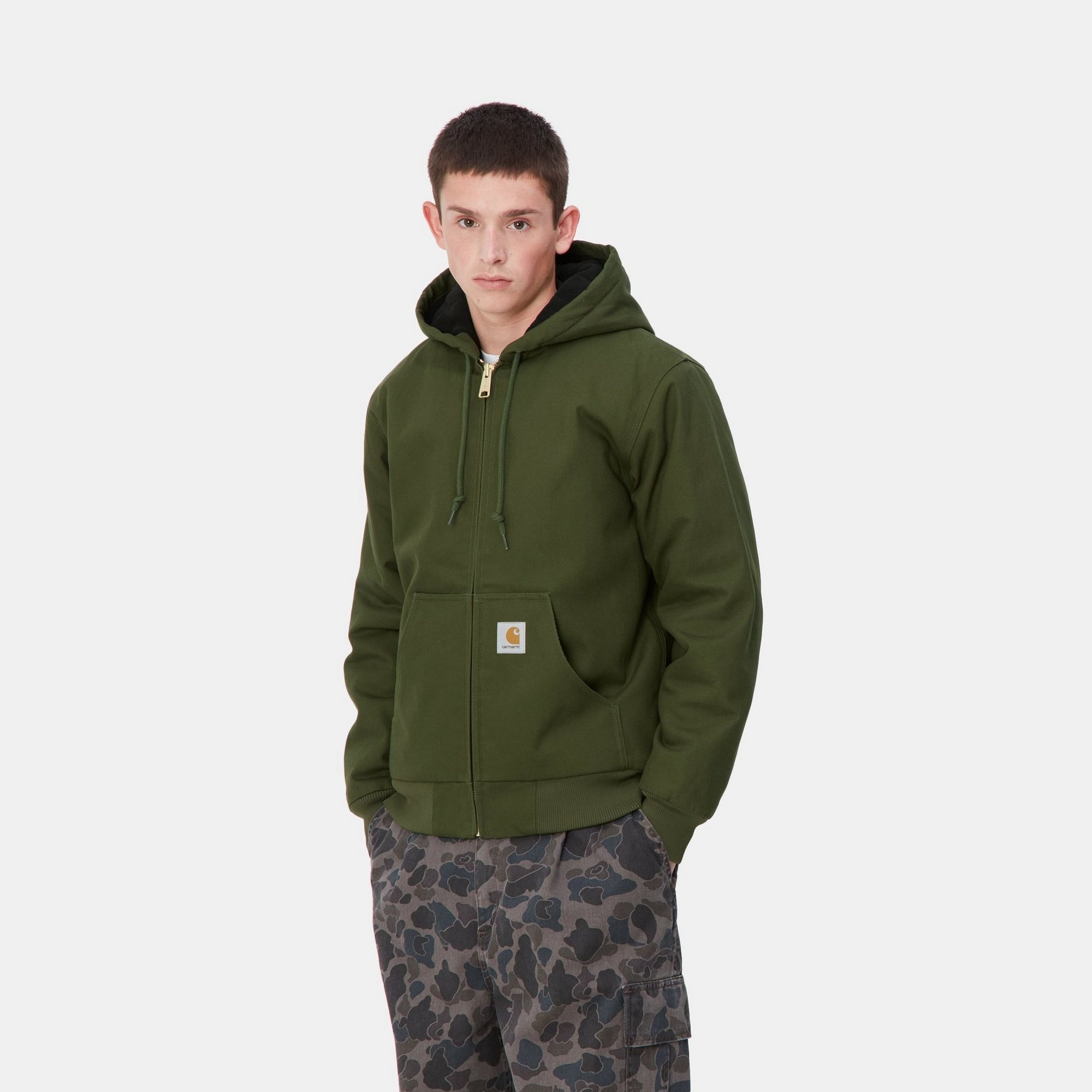 Men's Winter Active Jacket - Waterproof Windproof Tarragon Green Outdoor Sports Coat for Hiking, Running & Camping