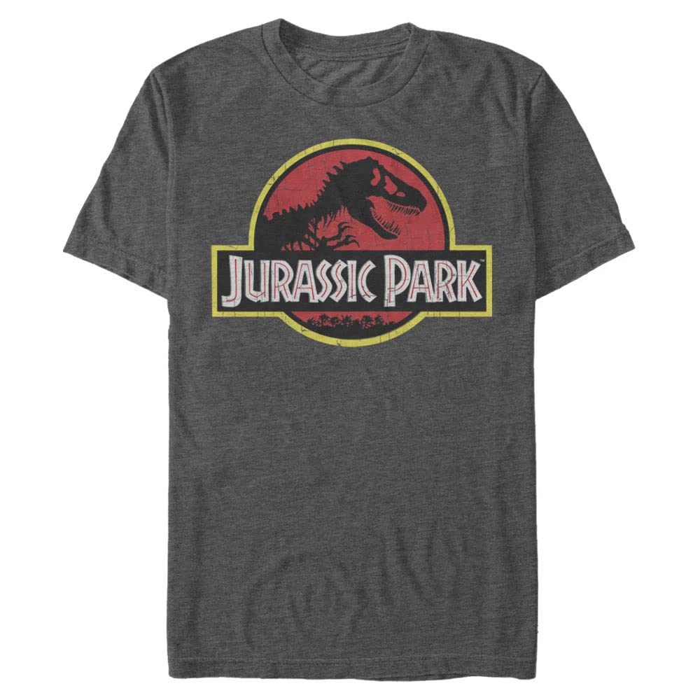 Jurassic Park Big & Tall Men's Short Sleeve T-Shirt - Dinosaur Graphic Tee for Casual Wear & Movie Fans