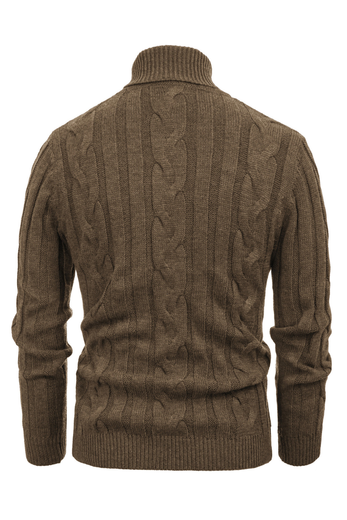 Men's Cable Knit Turtleneck Sweater - Warm Thermal Pullover for Casual Winter Wear | Perfect for Office, Outdoors & Holiday Outfits