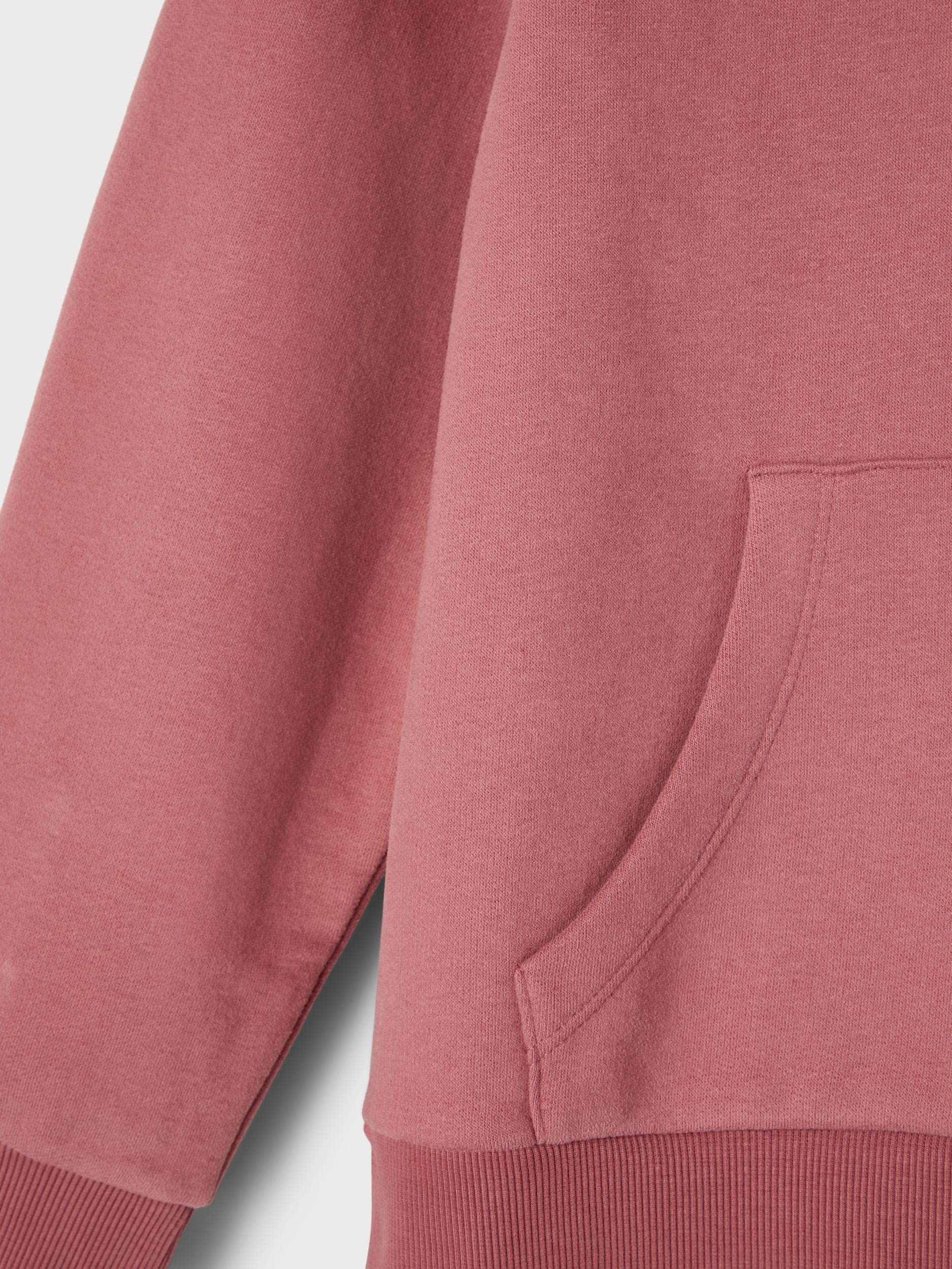 NAME IT Girls Nkflena Long Sleeve Sweatshirt with Hood - Cozy Pullover for Casual Wear, School, and Outdoor Activities