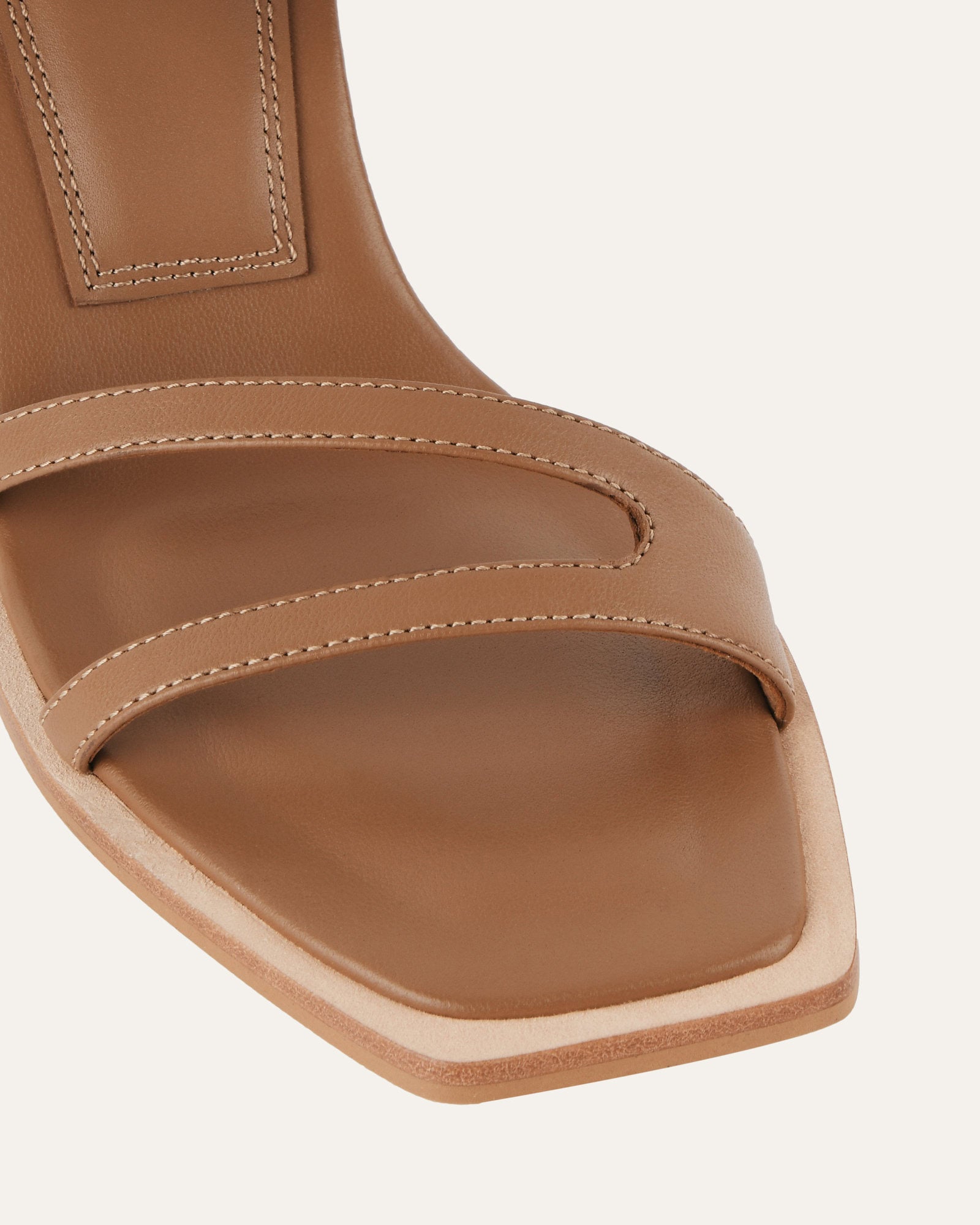 Casey Women's Tan Leather High Heel Sandals - Comfortable & Stylish for Weddings, Parties & Summer Outfits