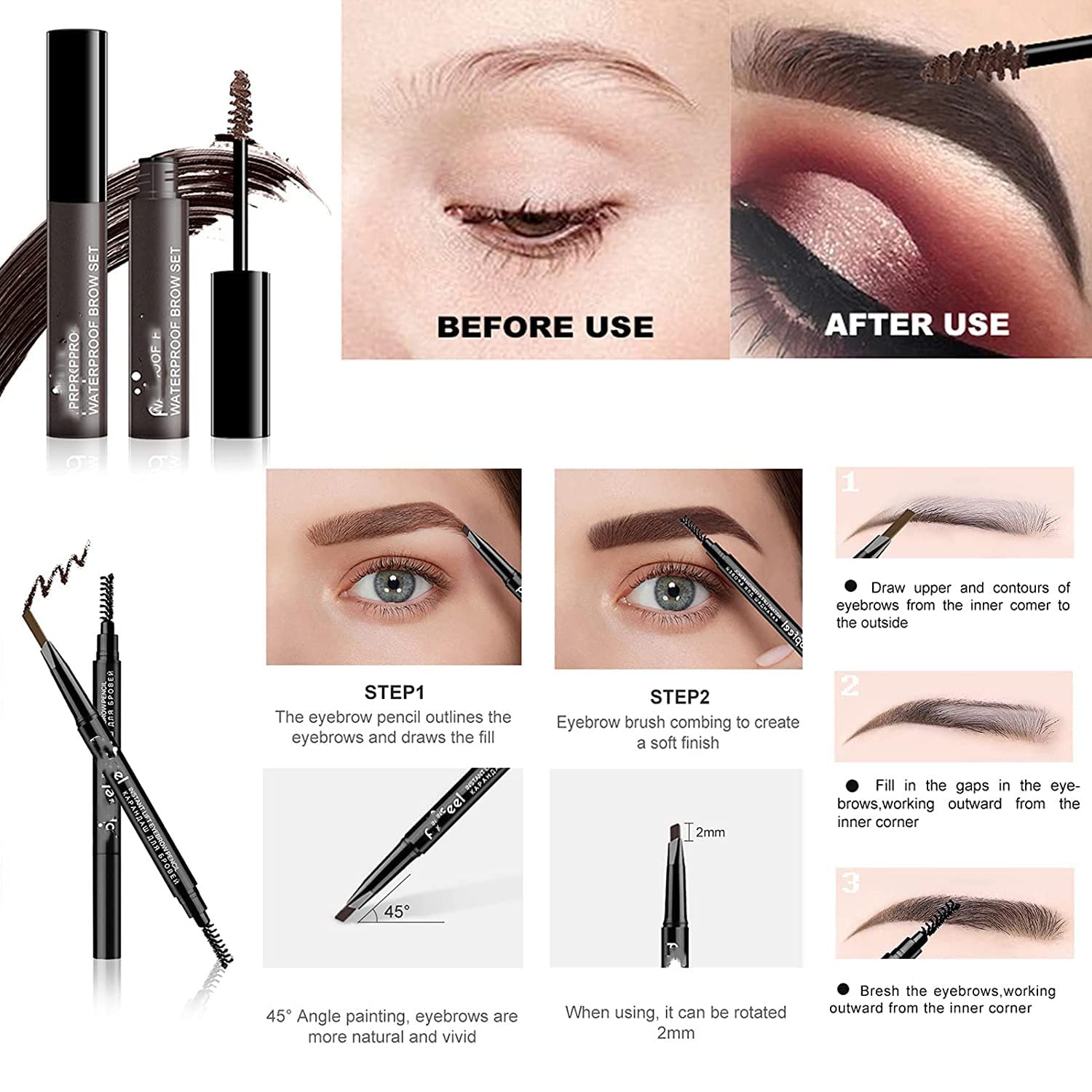 MAEPEOR 27-Piece Complete Makeup Kit for Women & Teens - Includes Eyebrow Pencil, Eyeliner, Eyeshadow Palette, Mascara, Foundation, Concealer, Lip Gloss, Lipstick, Makeup Remover & Brushes - Perfect Gift Set for Birthday, Christmas & Everyday Makeup (POP004B)
