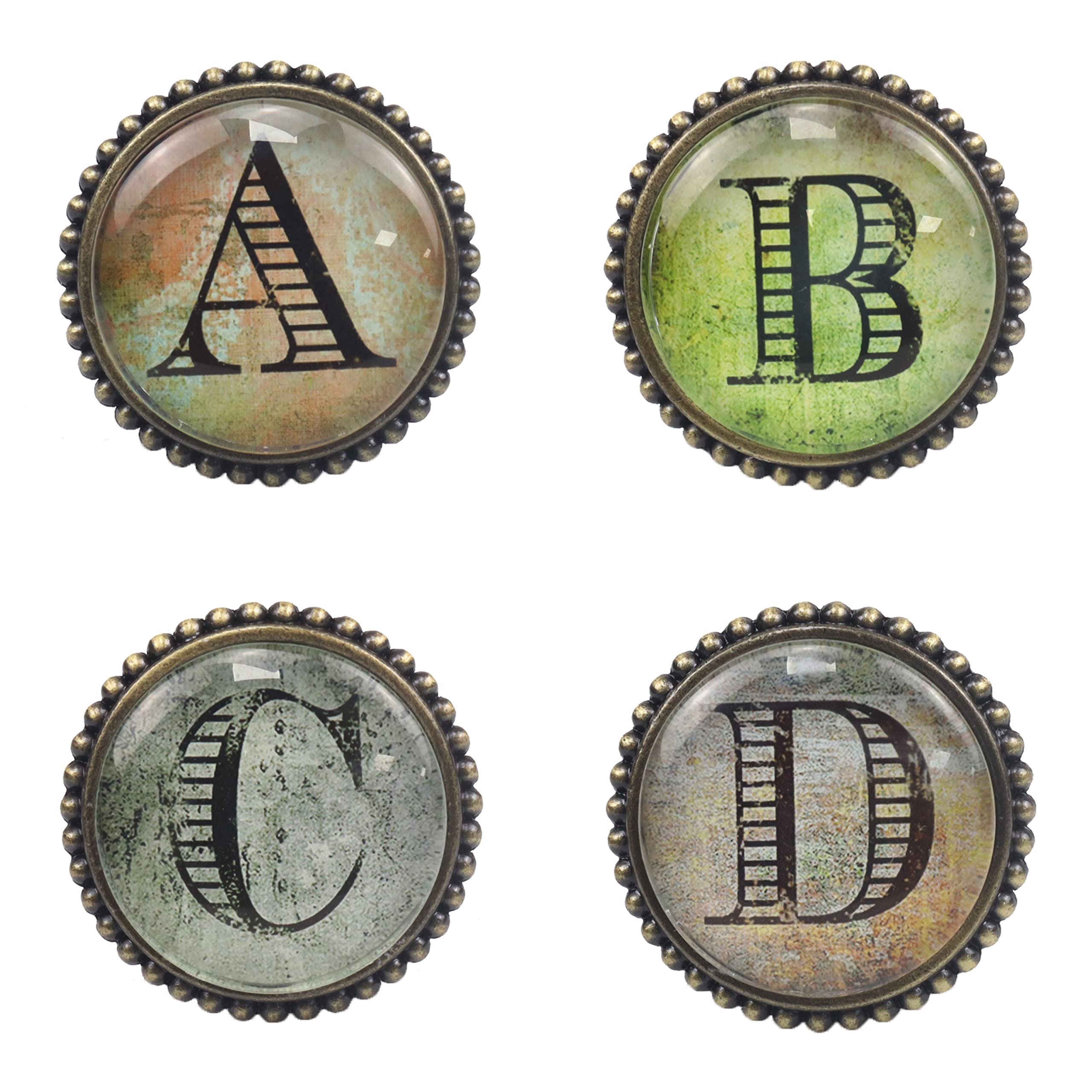 Crystal Glass Drawer Pulls - 4pcs Zinc Alloy Knobs for Kitchen Cabinets & Dressers