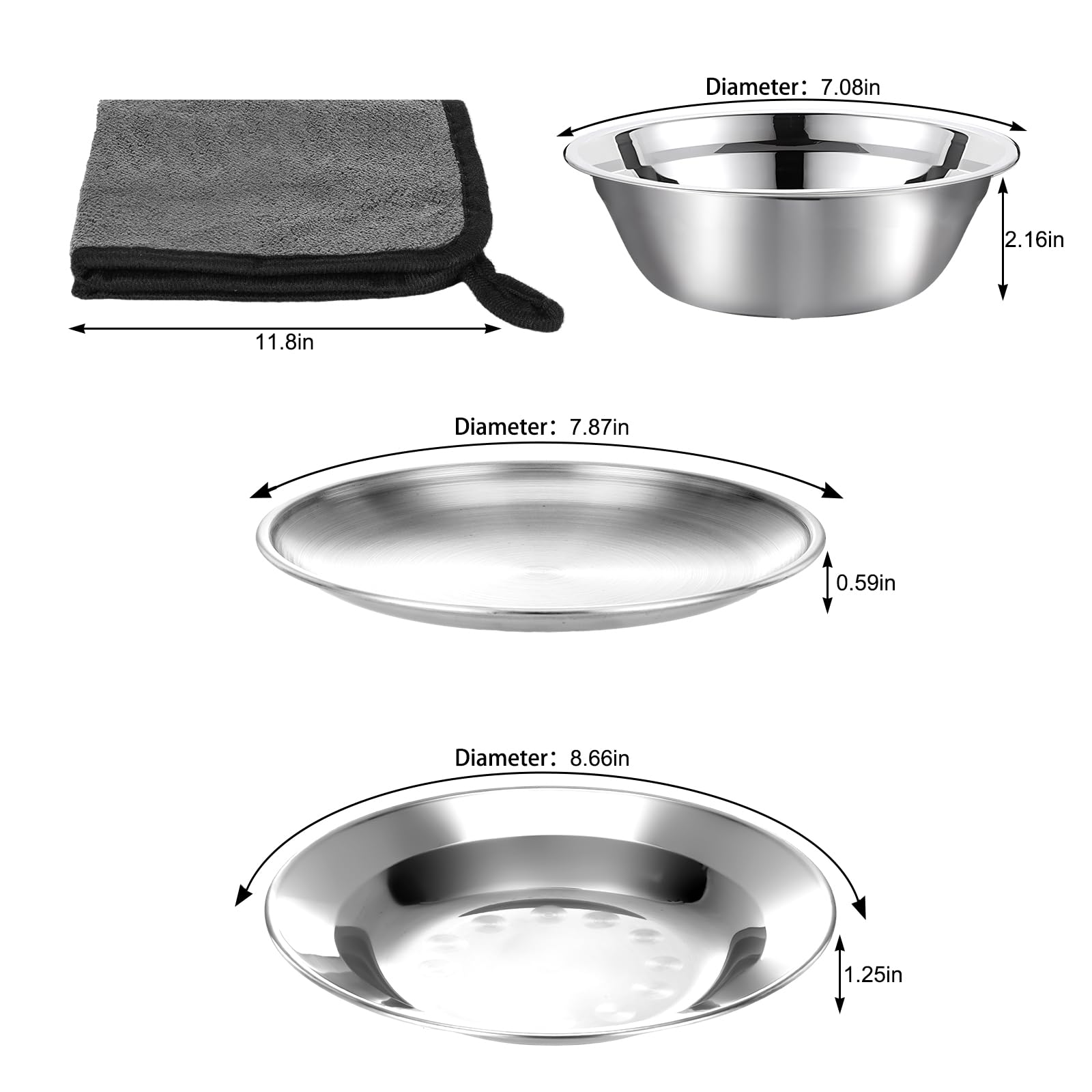 Lightweight Camping Mess Kit for 1-2 Persons - Portable Dinnerware Set with Plates, Bowls, Cups, Knives, Forks & Spoons | Perfect for Backpacking, Hiking & Outdoor Adventures