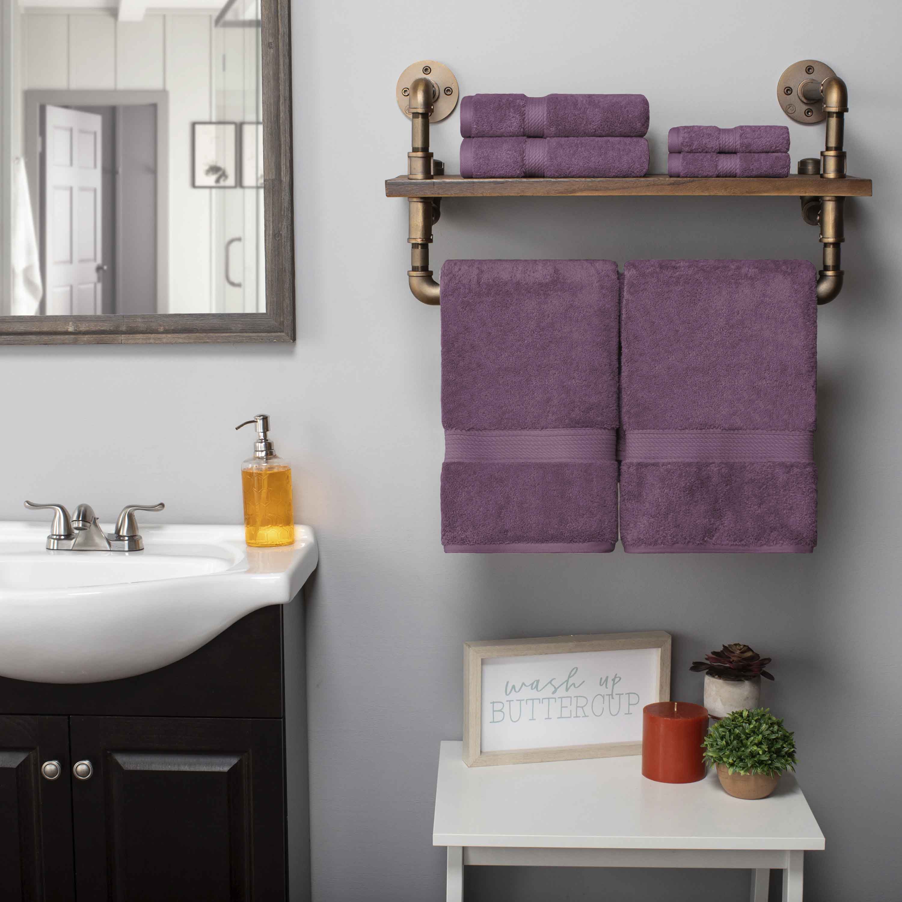 Premium 6-Piece Egyptian Cotton Towel Set - Ultra Soft, Heavyweight & Luxurious Bath Towels for Spa, Hotel & Home Use