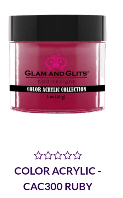 GLAM AND GLITS CA300 Ruby Red Nail Polish - 1 oz Professional Salon Quality Nail Lacquer for Manicures, Pedicures & Special Occasions