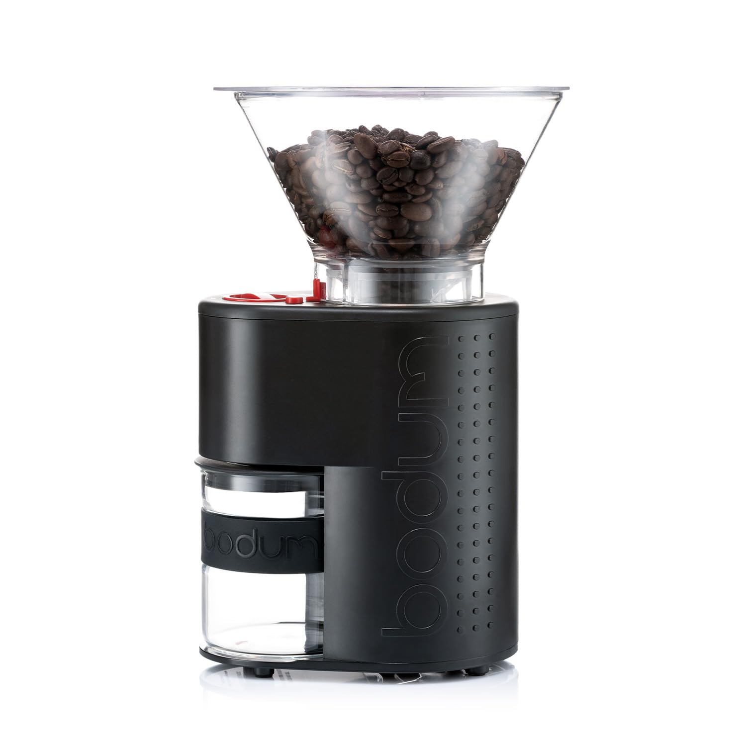 Bodim Bistro Electric Conical Burr Coffee Grinder - 12 Adjustable Grind Settings with Preset Timer, Black - Perfect for Home Baristas & Coffee Enthusiasts