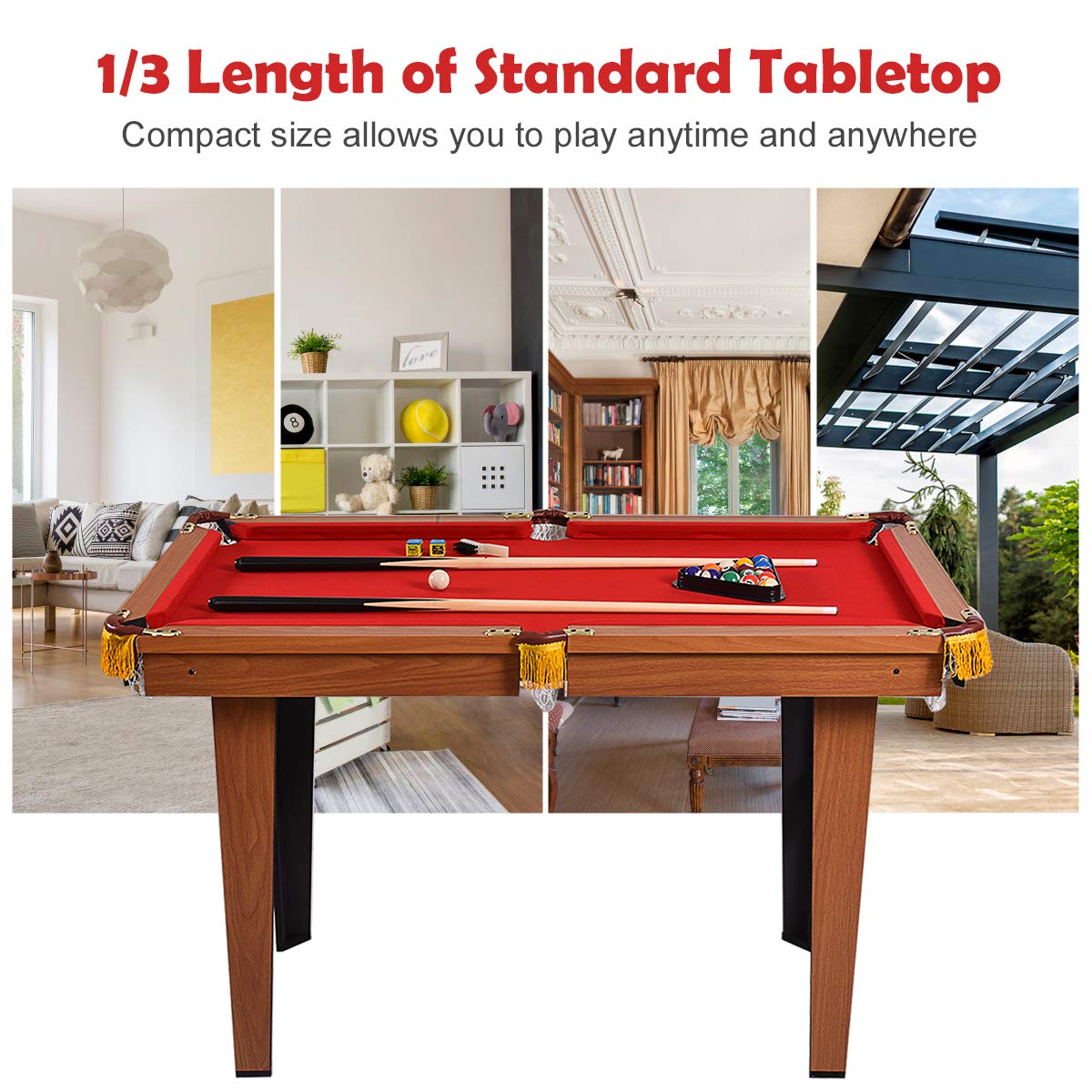 Gymax Mini Pool Table - 24