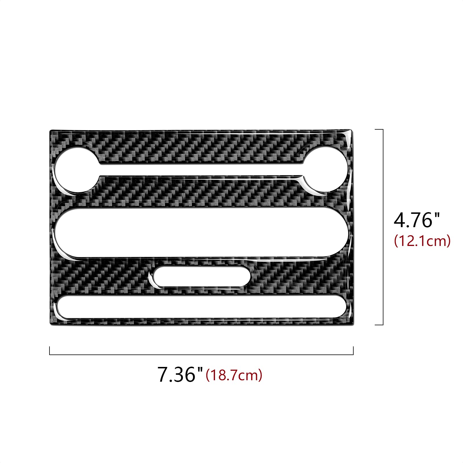 Premium Carbon Fiber Center Console CD Panel Sticker Cover for 2005-2009 Ford Mustang | Interior Trim Accessories | Perfect for Car Customization & Protection