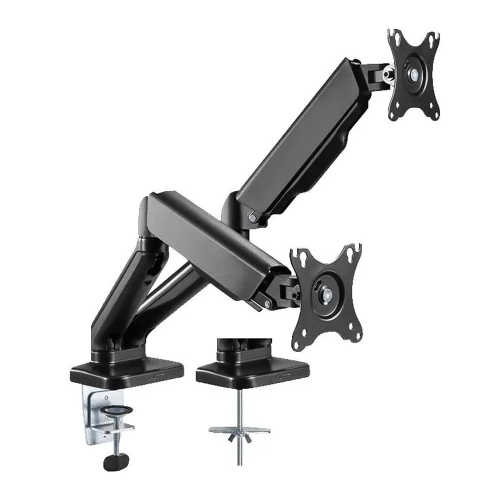 Activiva 17-32 Inch Dual Monitor Gas Spring Mount Stand with Steel Arm - Perfect for Home Office, Gaming Setup & Workspace Ergonomics