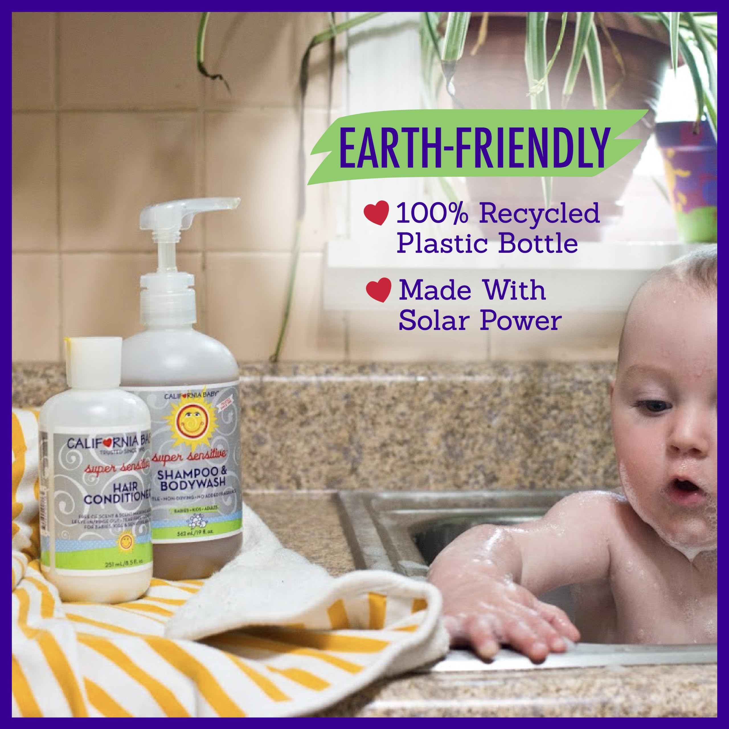 California Baby Super Sensitive Fragrance-Free Hair Conditioner - 8.5 fl oz (255 ml) - Gentle Formula for Babies & Sensitive Scalp - Perfect for Daily Use & Post-Bath Care