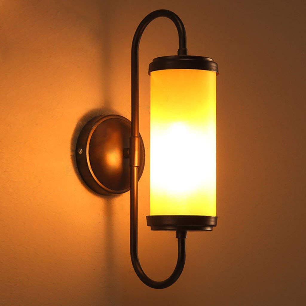 LED Indoor Wall Light - Vintage Industrial Style for Hotel, Cafe, Living Room & Bedroom | Decorative Wall Lamp for Bar, Balcony, Mirror Front & Aisle Lighting | Perfect as Candle Holder or Bedside Lamp