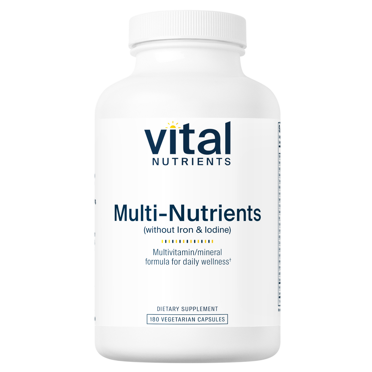Vital Nutrients Multi Nutrients Supplement (No Iron or Iodine) - Essential Vitamins & Minerals for Daily Wellness Support | Perfect for Sensitive Stomachs & Dietary Restrictions