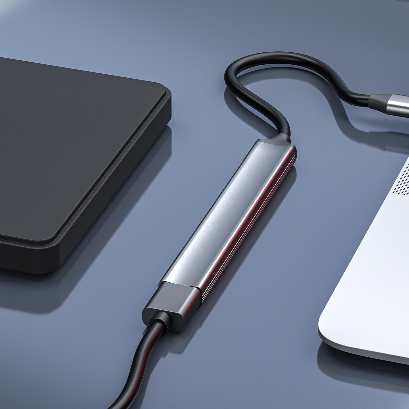 BEIDUOYANG 5-in-1 USB C Hub with 60W PD Charging, USB 3.0/2.0 Ports - Multi-Port Adapter for MacBook Pro/Air, iPad Pro, Chromebook & More - Perfect for Home Office, Travel & Work from Anywhere