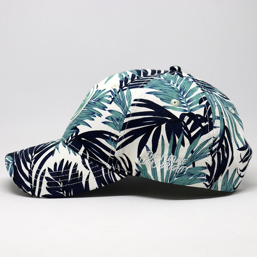 VT Shield Logo Tropical Print Snapback Hat - Stylish Adjustable Baseball Cap for Men & Women - Perfect for Beach, Summer Outfits & Outdoor Activities