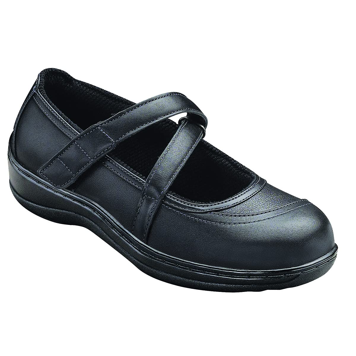Orthofeet Women's Arch Support Mary Jane Shoes - Best Therapeutic Footwear for Heel Pain, Plantar Fasciitis Relief with Cushioned Ergonomic Sole & Wide Width Options - Celina (Perfect for Work, Walking & Comfortable All-Day Wear)