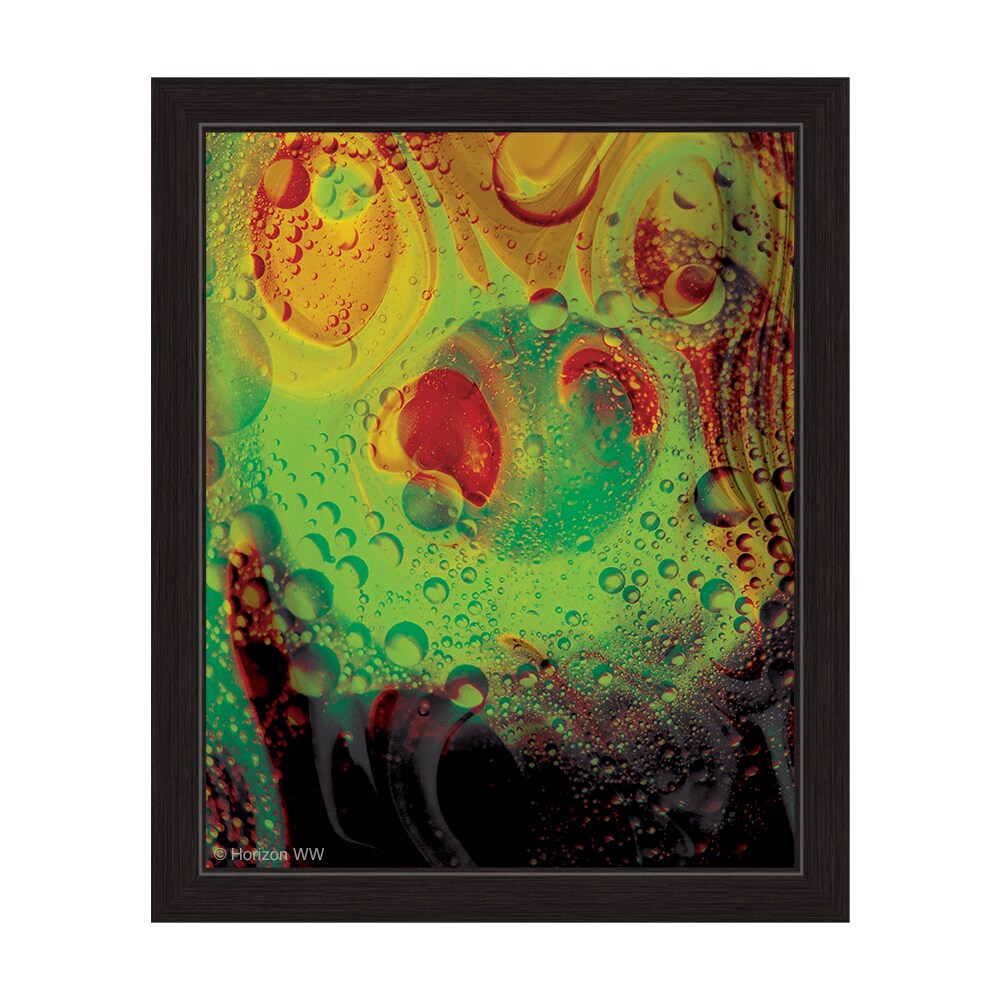Alien Green Carbonation Graphic Framed Art Print - Sci-Fi Wall Decor for Living Room, Bedroom & Office | Unique Space-Themed Poster for Home & Gifts